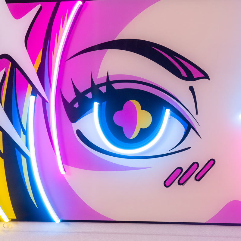 Passionate Eyes LED Neon Sign Light Pop Art