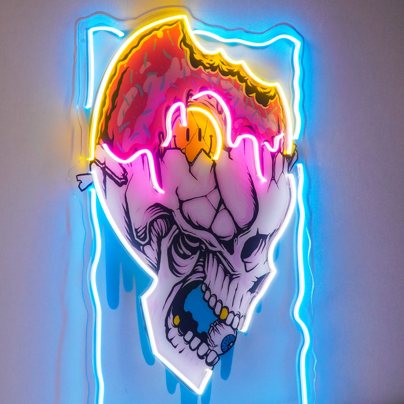 Feeling Skull LED Neon Sign Light Pop Art