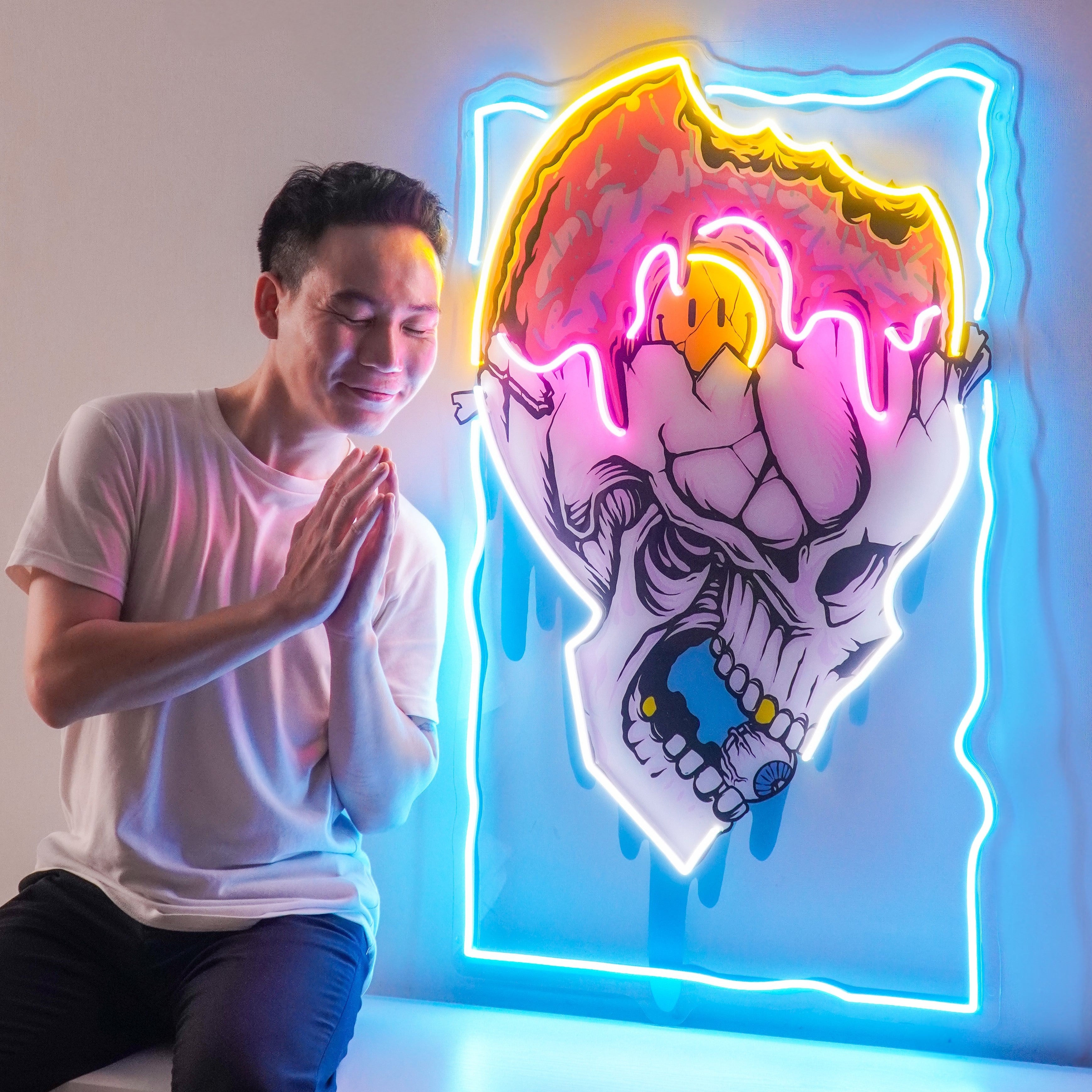 Feeling Skull LED Neon Sign Light Pop Art