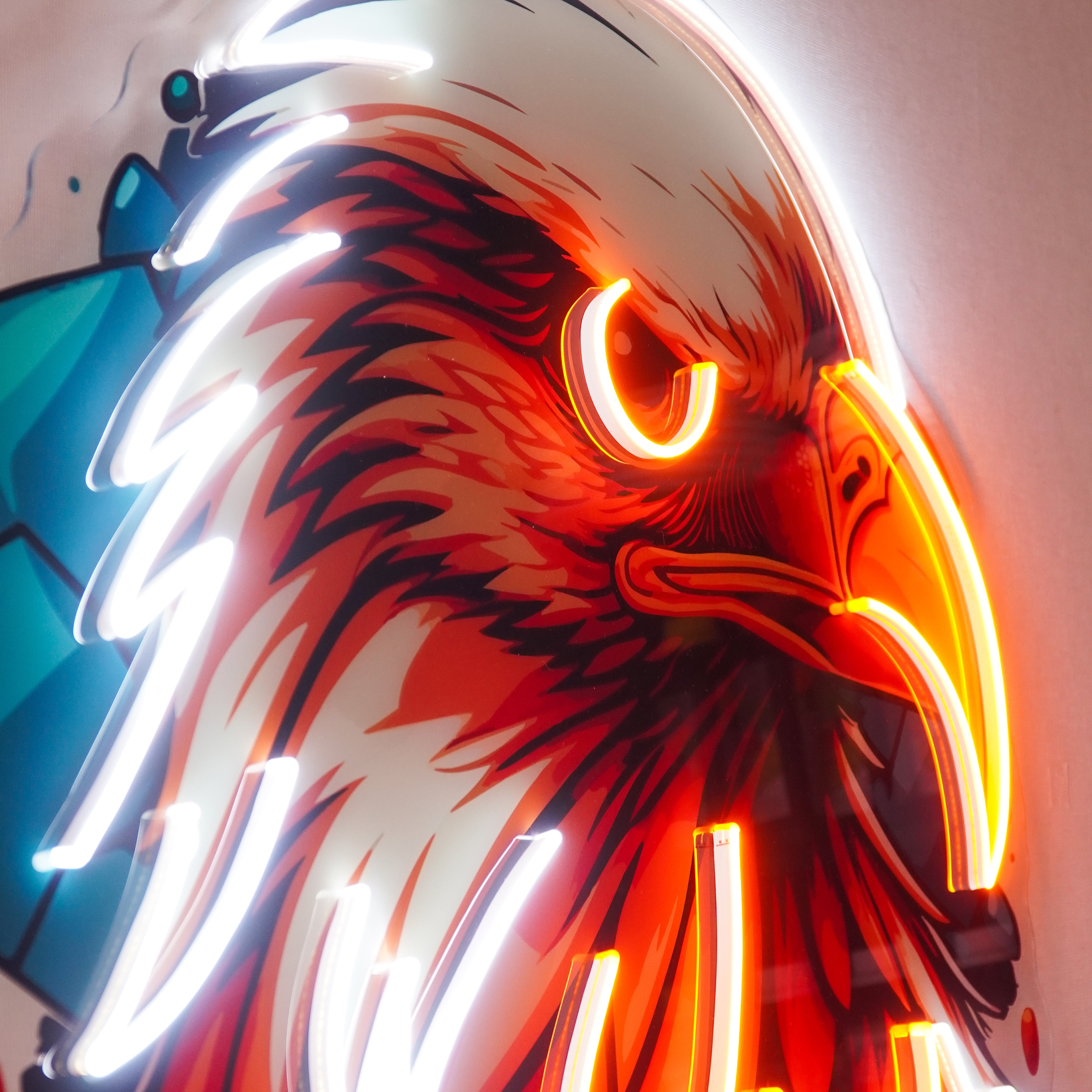Eagle Head LED Neon Sign Light Pop Art