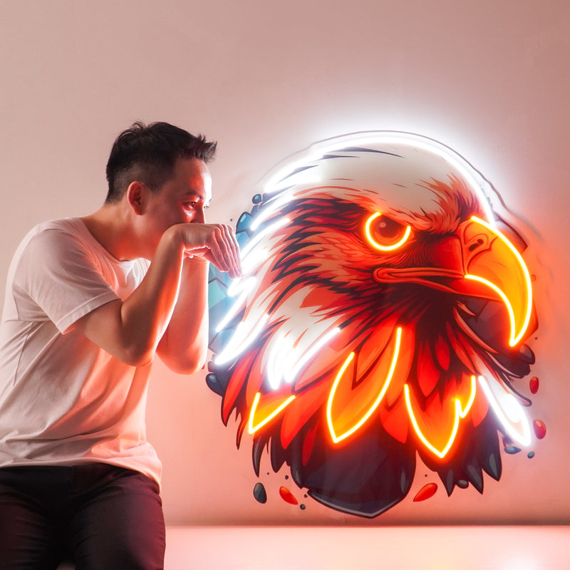 Eagle Head LED Neon Sign Light Pop Art