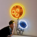 Planet Balloon Led Neon Acrylic Artwork
