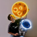 Planet Balloon Led Neon Acrylic Artwork