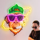 Monkey Smoking Cigar LED Neon Sign Light Pop Art