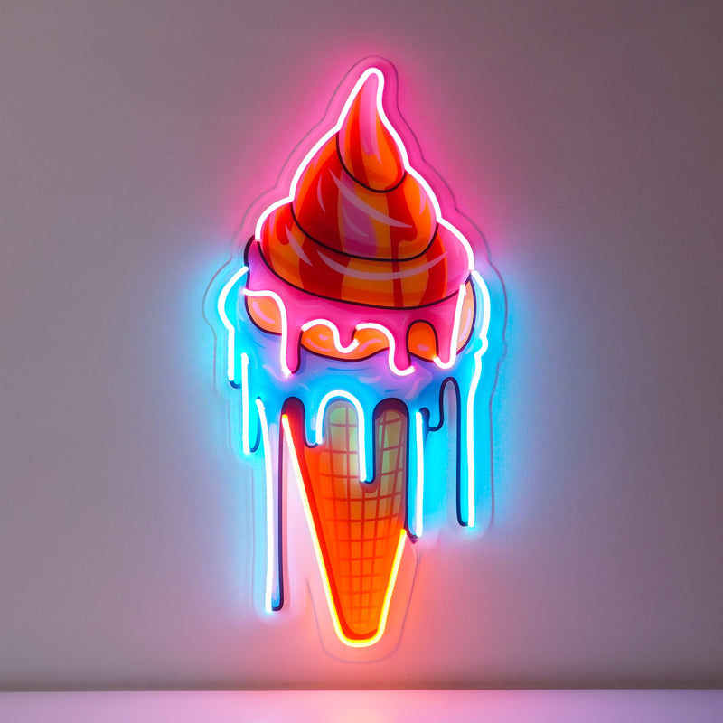 Sweet Ice Cream LED Neon Sign Light Pop Art