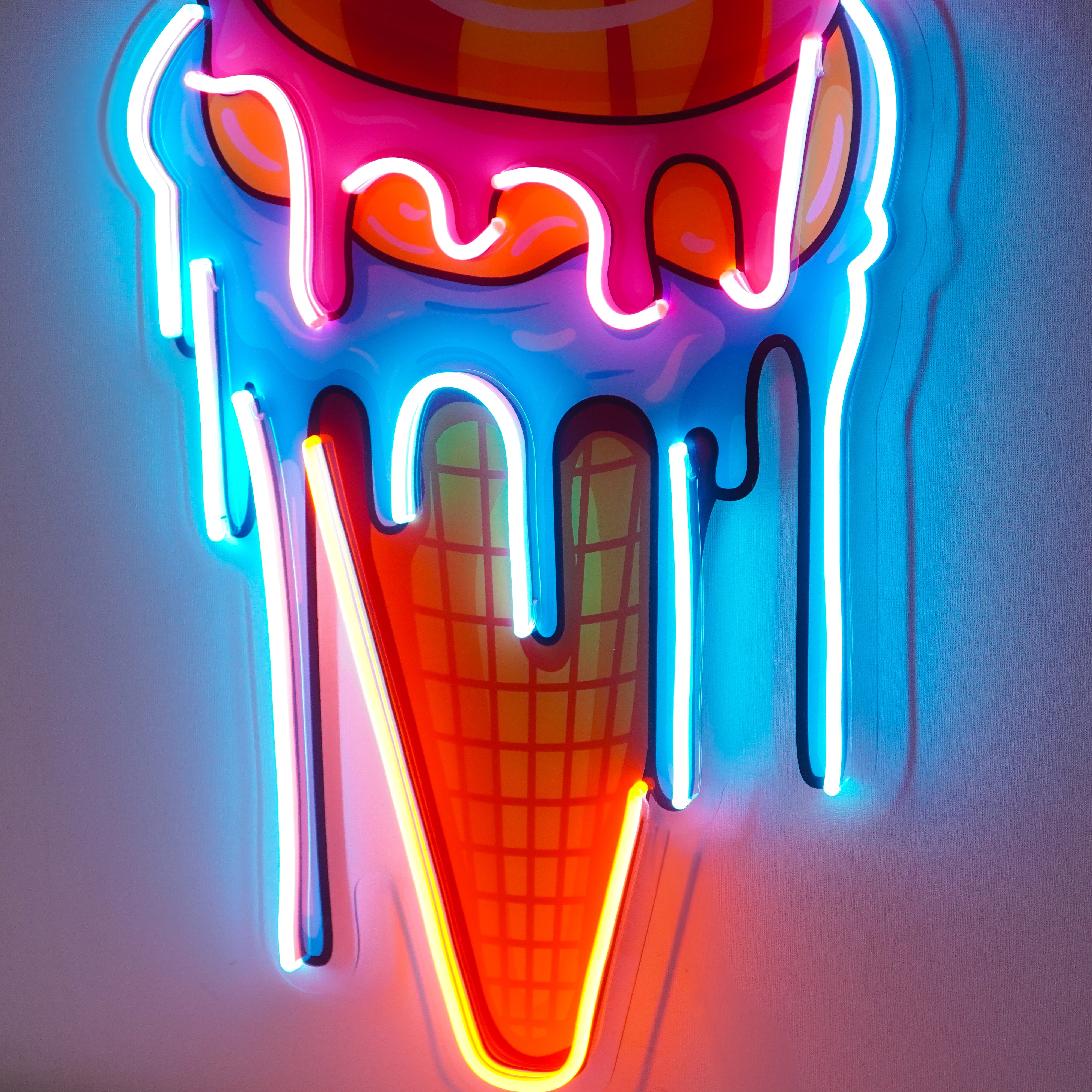 Sweet Ice Cream LED Neon Sign Light Pop Art