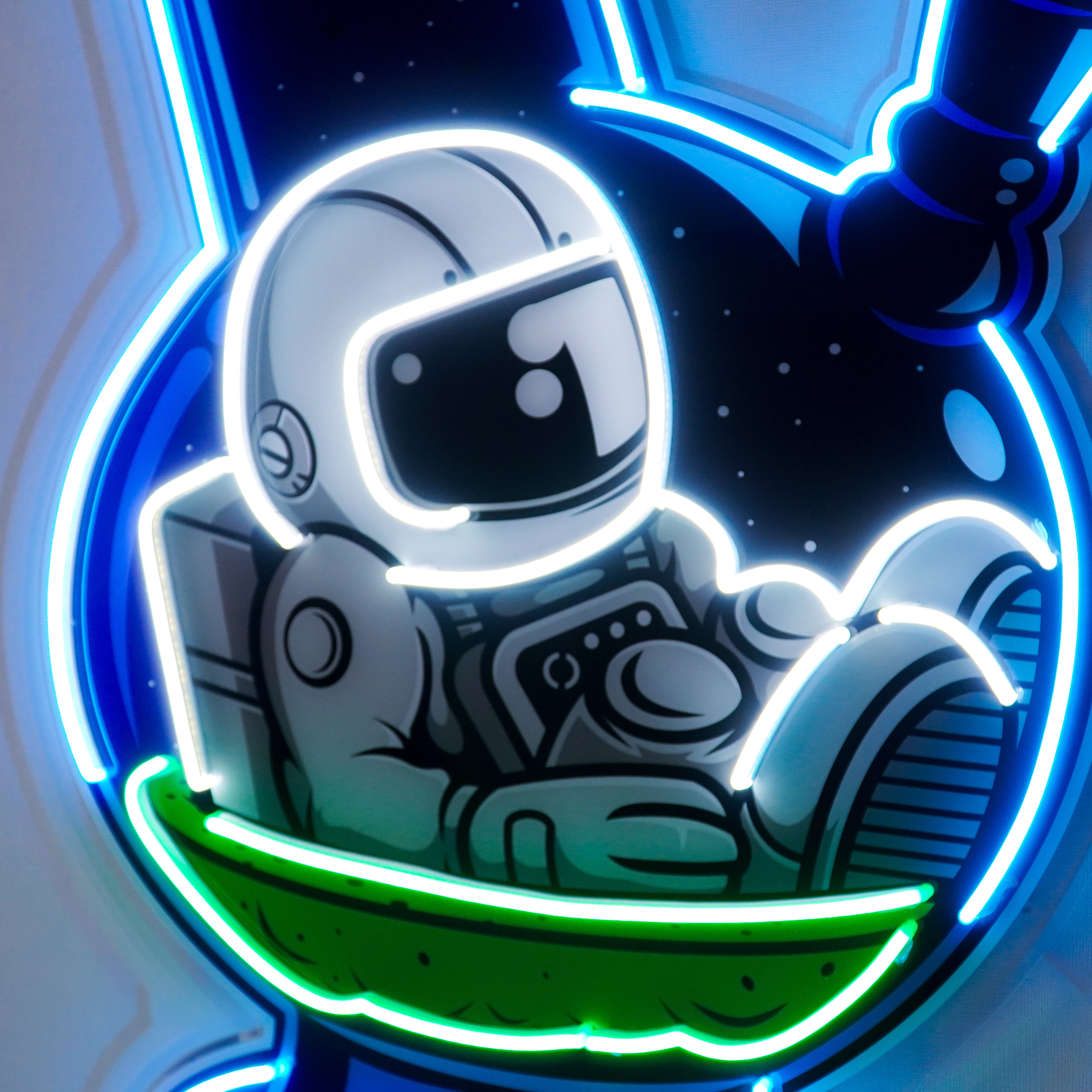 Astronaut Bong Led Neon Acrylic Artwork