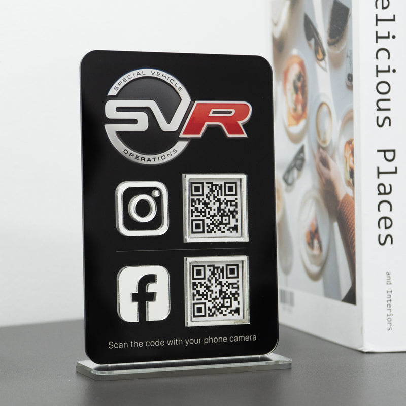 Custom Multi QR Code Vertical Rectangle