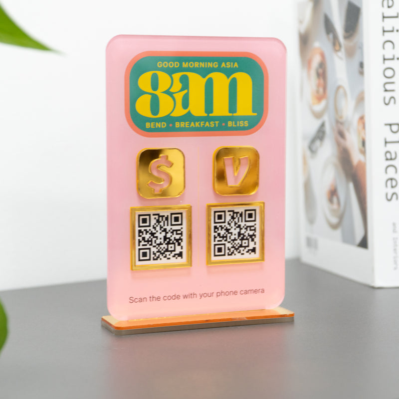 Custom Multi QR Code Vertical Rectangle