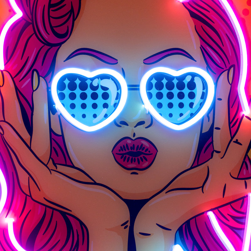 Woman Retro LED Neon Sign Light Pop Art