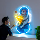 Astrodog Pizza LED Neon Sign Light Pop Art