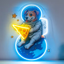 Astrodog Pizza LED Neon Sign Light Pop Art