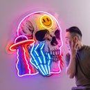 UFO Skull Vibe LED Neon Sign Light Pop Art