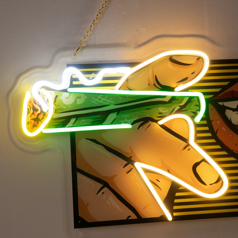 Burn Money With Bitcoin LED Neon Sign Light Pop Art