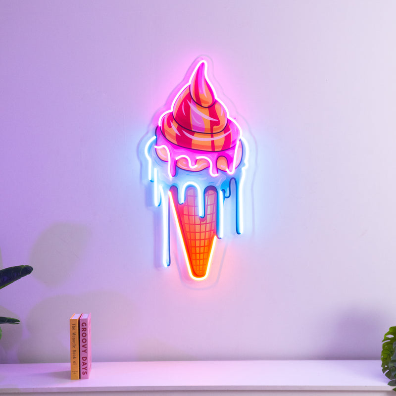 Sweet Ice Cream LED Neon Sign Light Pop Art