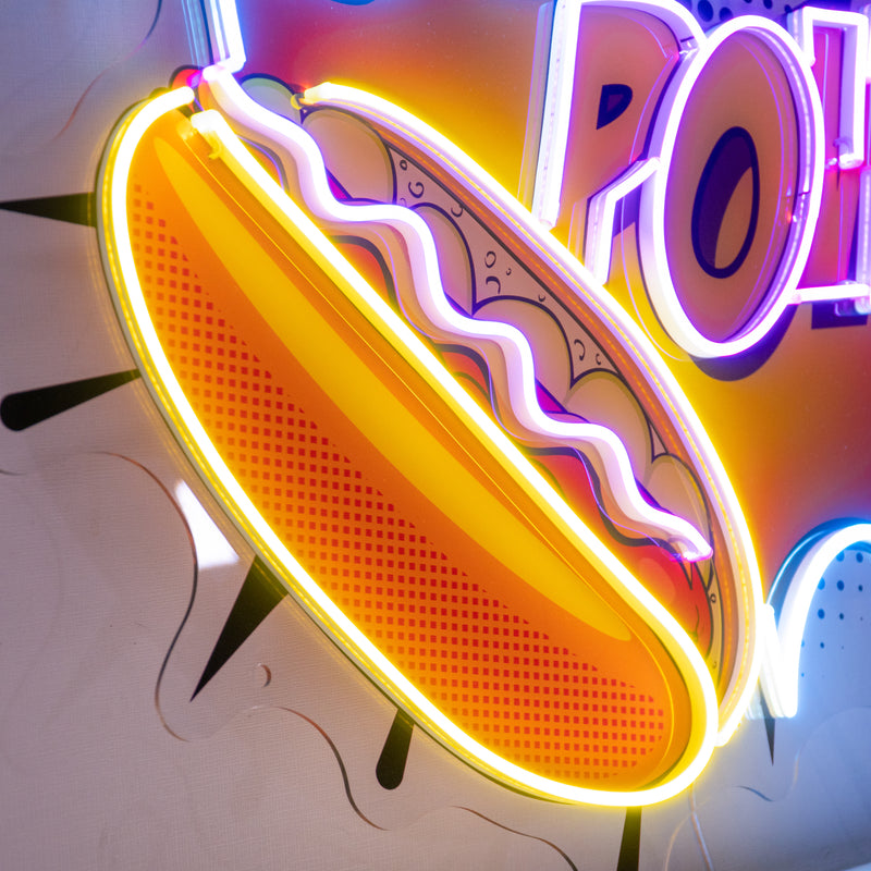 Hot Dog Led Neon Acrylic Artwork