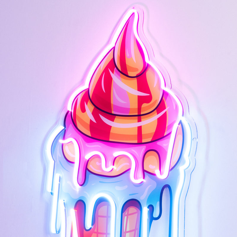 Sweet Ice Cream LED Neon Sign Light Pop Art