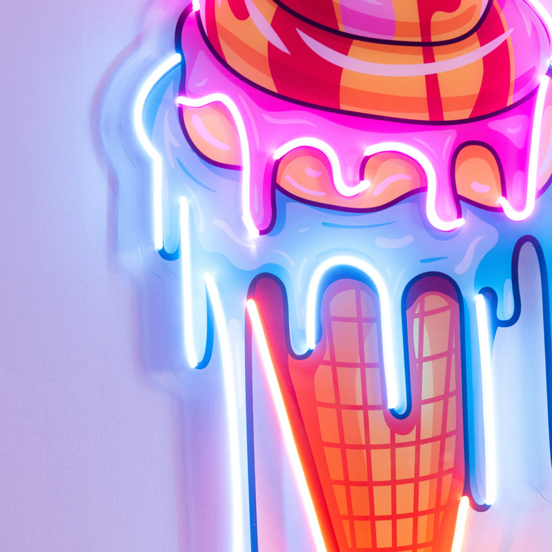 Sweet Ice Cream LED Neon Sign Light Pop Art