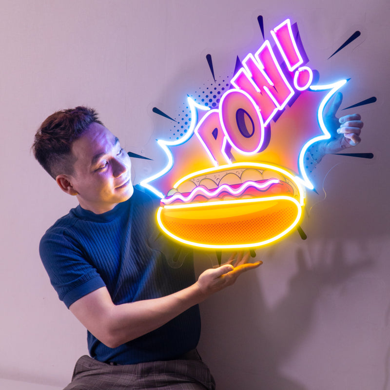 Hot Dog Led Neon Acrylic Artwork