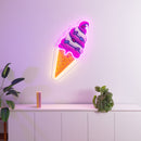 Ice Cream Cone Led Neon Acrylic Artwork
