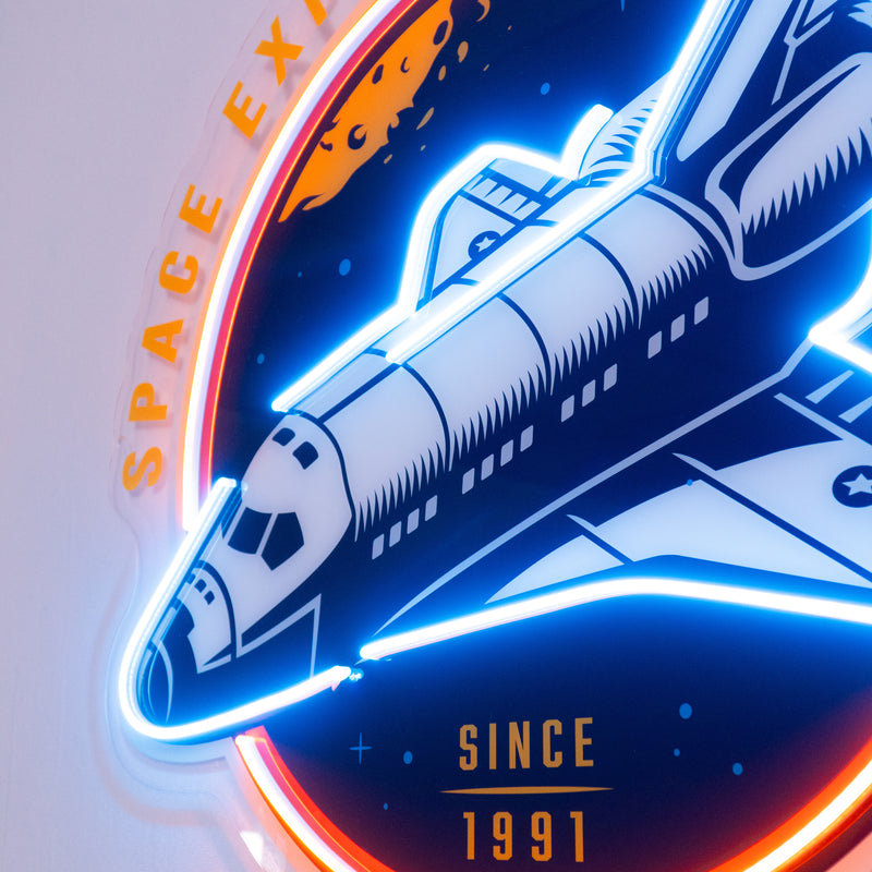 Space Expeditions LED Neon Sign Light Pop Art