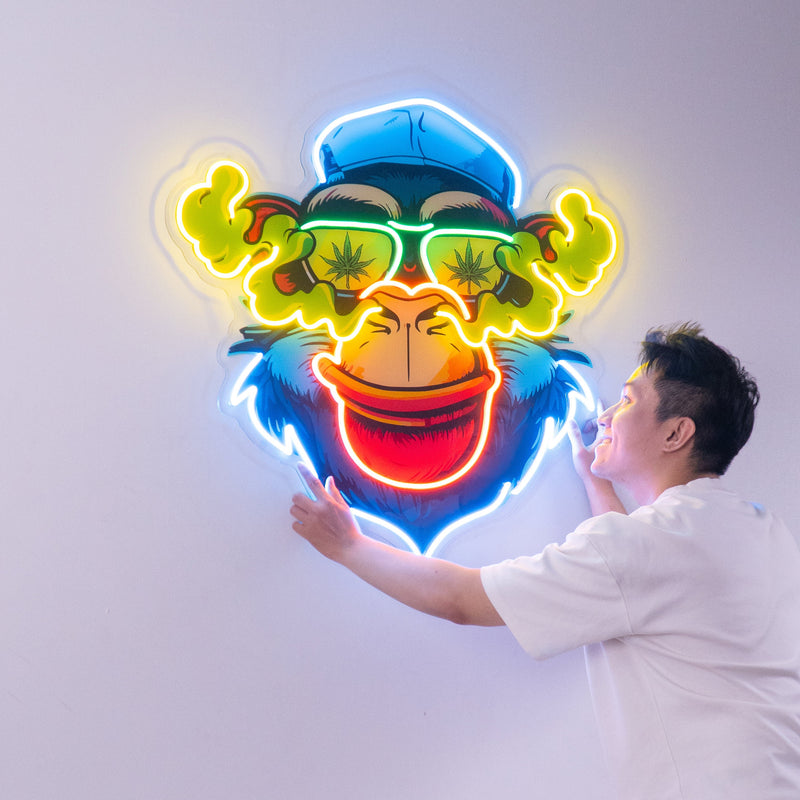 Flamboyant Monkey LED Neon Sign Light Pop Art