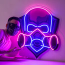 Skull Gas Mask LED Neon Sign Light Pop Art