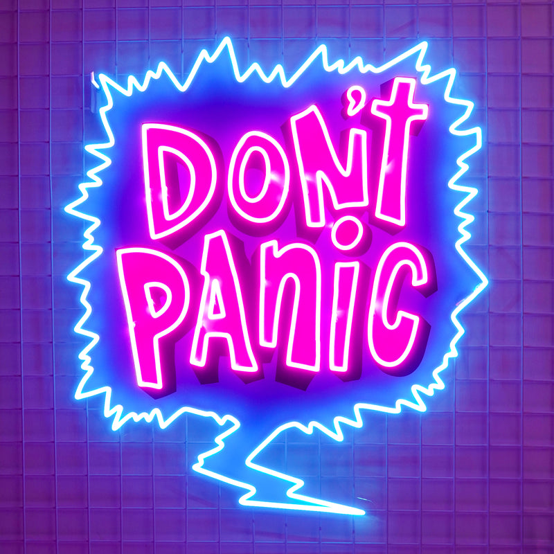 Don't Panic Led Neon Acrylic Artwork