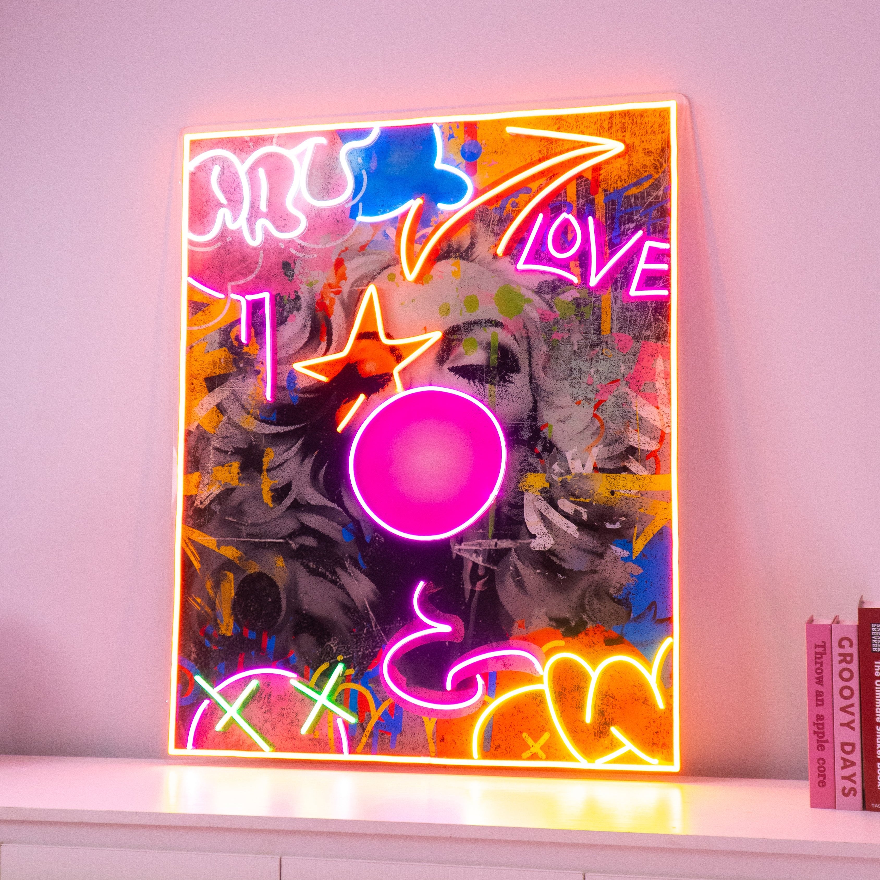 Fantastic Love Collapse Art LED Neon Sign Light Pop Art