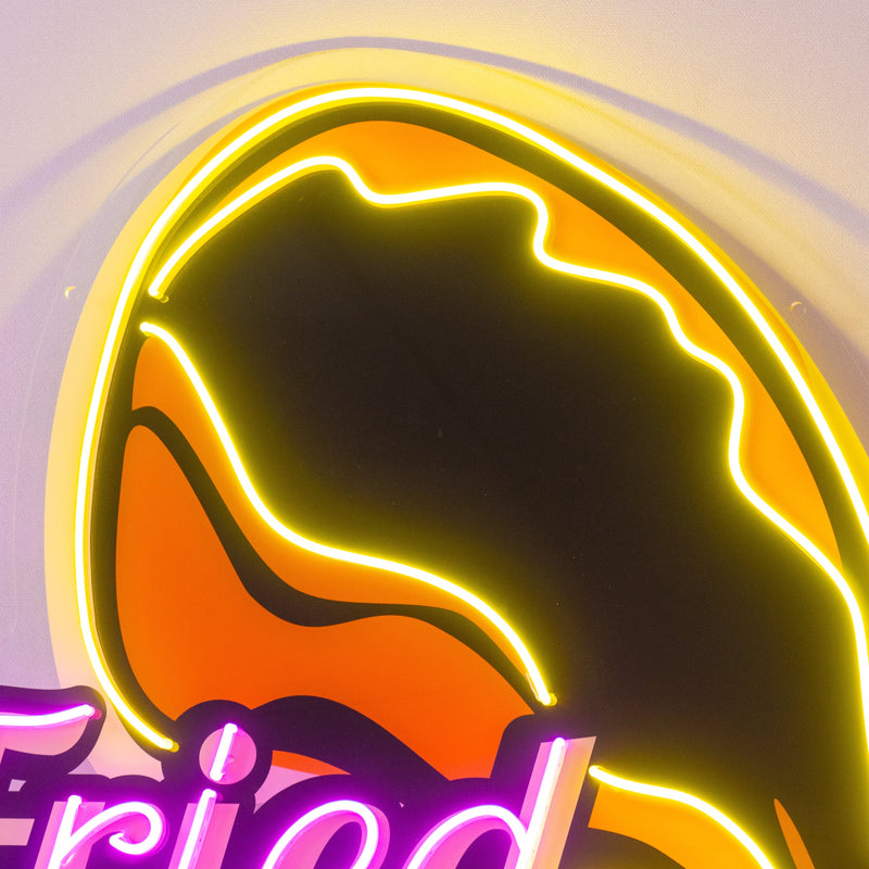 Fried Chicken Led Neon Acrylic Artwork