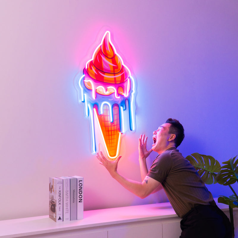 Sweet Ice Cream LED Neon Sign Light Pop Art