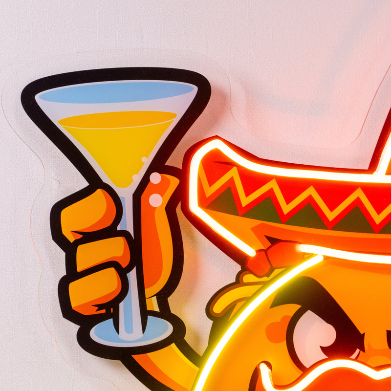 Taco Thumb Up LED Neon Sign Light Pop Art