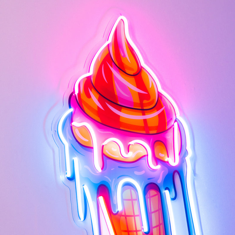 Sweet Ice Cream LED Neon Sign Light Pop Art