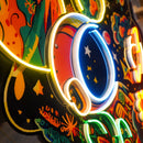 Astronaut Plant Universe LED Neon Sign Light Pop Art