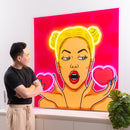 Woman Bring Loves LED Neon Sign Light Pop Art