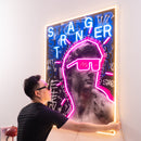 David Stranger Collapse Art LED Neon Sign Light Pop Art