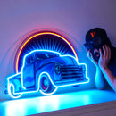 Vintage Pickup Truck LED Neon Sign Light Pop Art