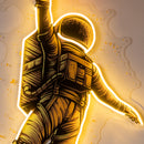 Basketball Shot Astronaut Led Neon Acrylic Artwork