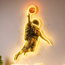 Basketball Shot Astronaut Led Neon Acrylic Artwork