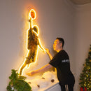 Basketball Shot Astronaut Led Neon Acrylic Artwork