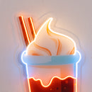Choco Milktea Led Neon Acrylic Artwork