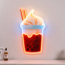 Choco Milktea Led Neon Acrylic Artwork