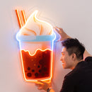 Choco Milktea Led Neon Acrylic Artwork