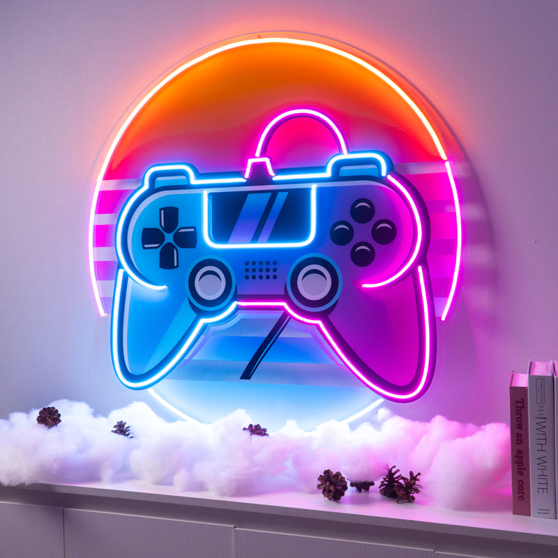 Game Plus Logo LED Neon Sign Light Pop Art