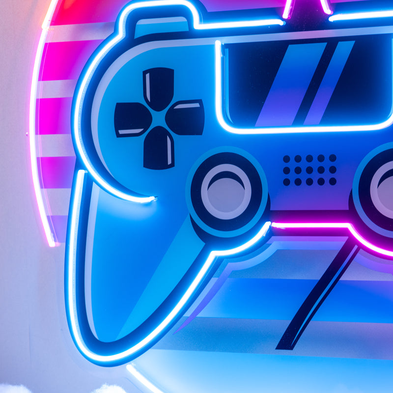 Game Plus Logo LED Neon Sign Light Pop Art