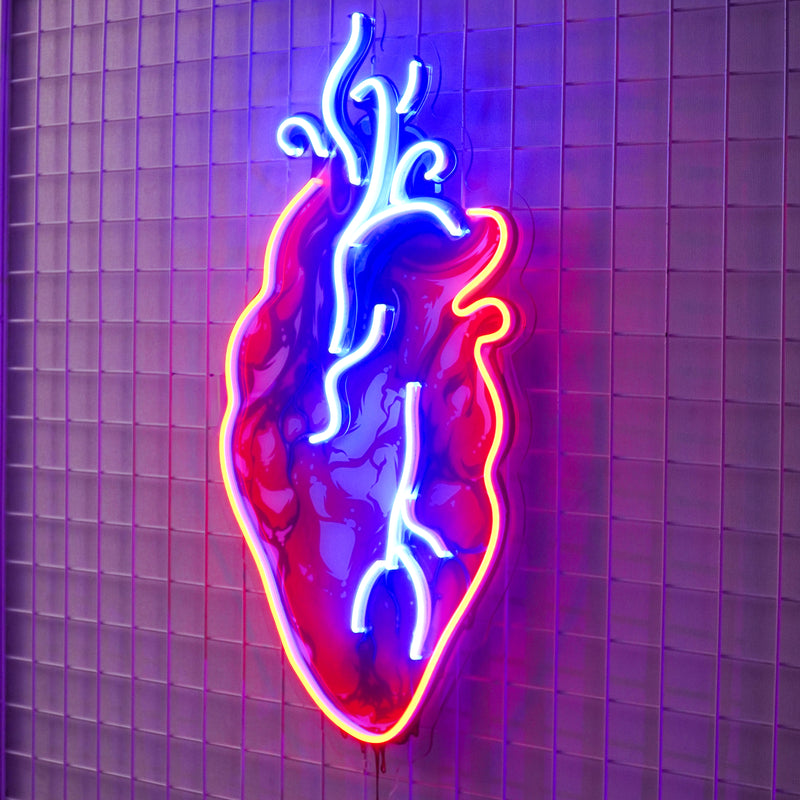 Heart Led Neon Acrylic Artwork