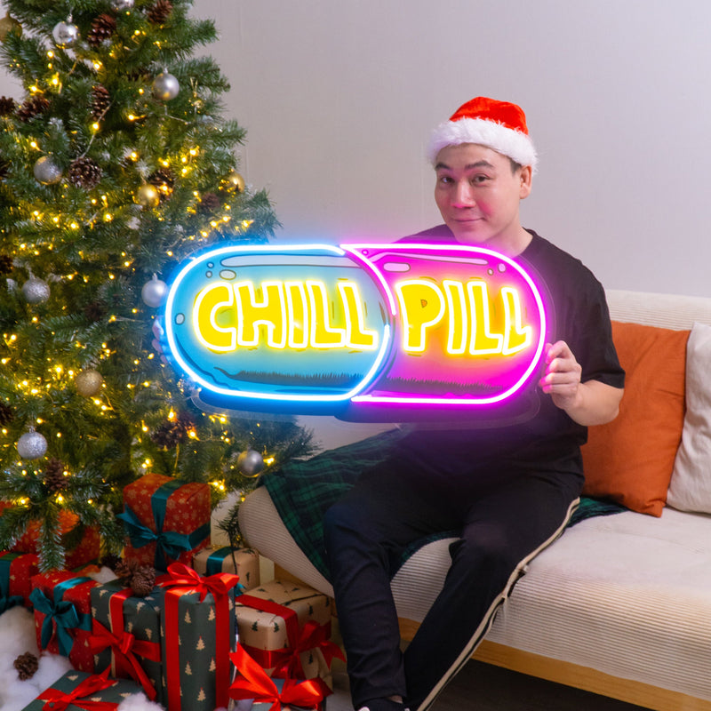 Chill Pill Led Neon Acrylic Artwork