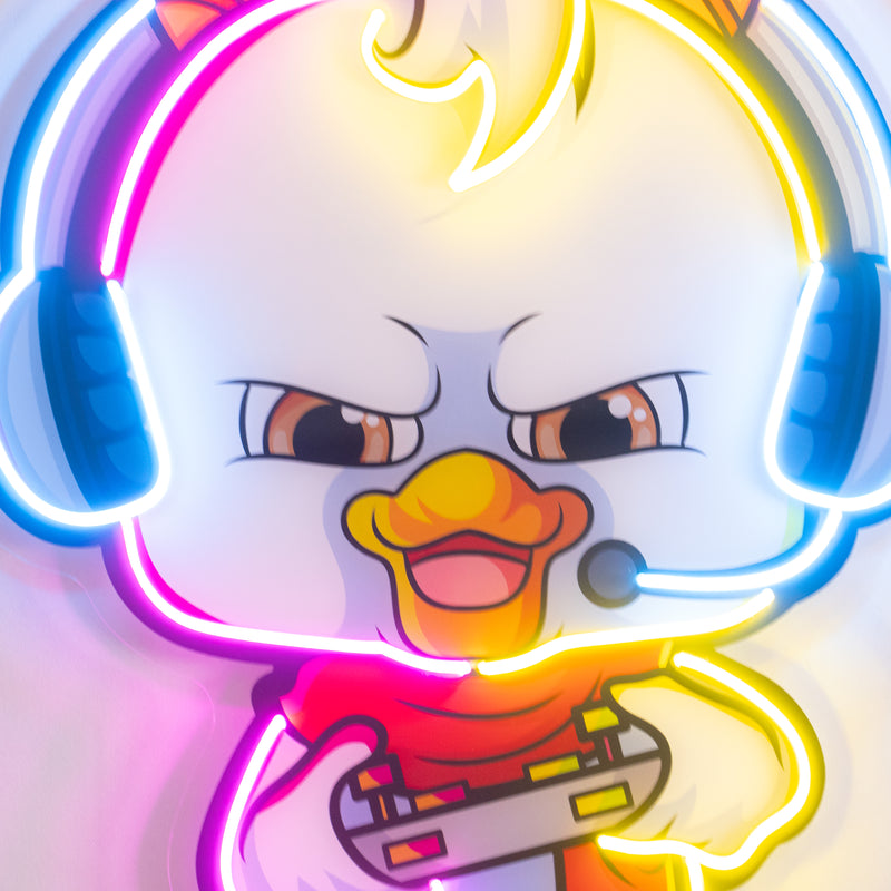 The Gamers Duck Esport LED Neon Sign Light Pop Art