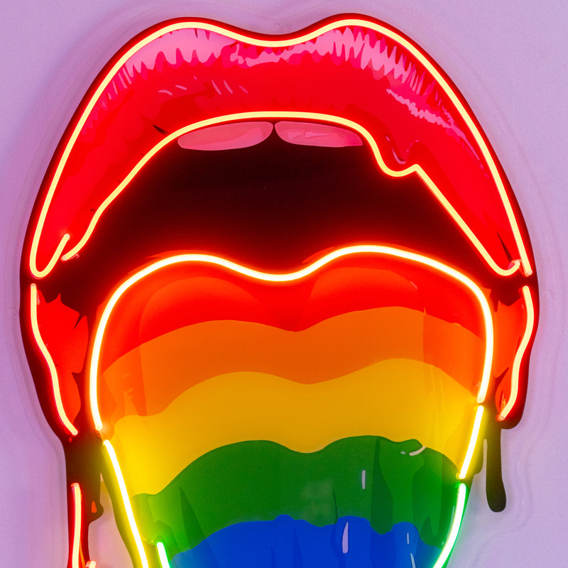 Pride Lips LED Neon Sign Light Pop Art