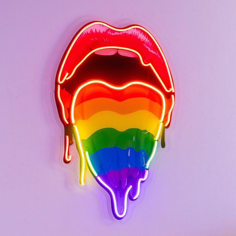 Pride Lips LED Neon Sign Light Pop Art